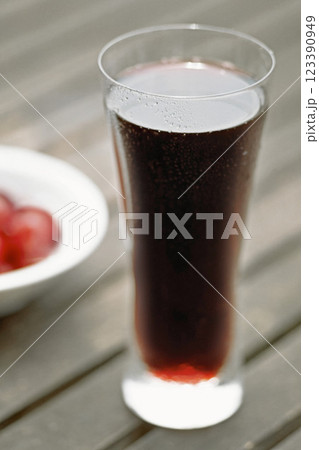 Cherry Juice Background 123390949
