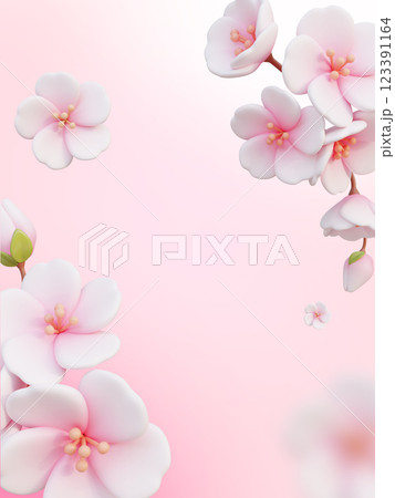 cherry blossom 3D event banner template cherry blossom 3D event banner template 123391164