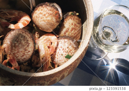 Bouillabaisse close view background 123391538