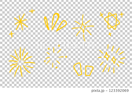 Various sparkle and doodle star hand drawn for element and illustration Various sparkle and doodle star hand drawn for element and illustration 123392069