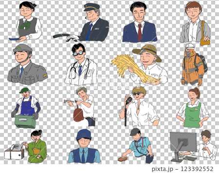 鉛筆素描風格的專業人士插圖 鉛筆素描風格的專業人士插圖 123392552