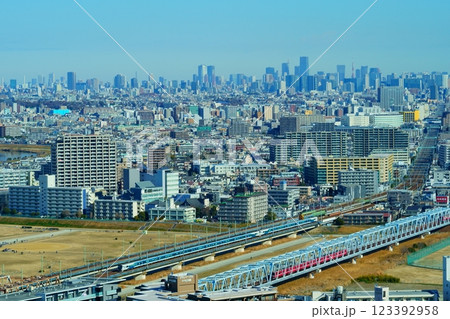 京急線との並走、東海道本線の特急踊り子を撮る 京急線との並走、東海道本線の特急踊り子を撮る 123392958