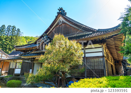 出石　初夏の沢庵寺宗鏡寺の本堂2　兵庫県豊岡市 123393591
