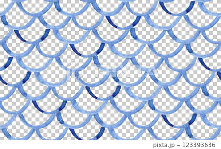 watercolor seamless pattern with blue scales. hand drawing. watercolor seamless pattern with blue scales. hand drawing. 123393636