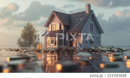 住宅の価格上昇と崩壊 123393686