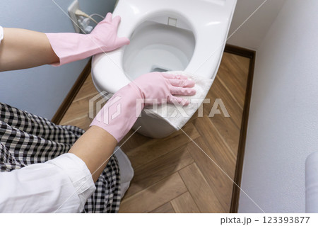 トイレ掃除 123393877