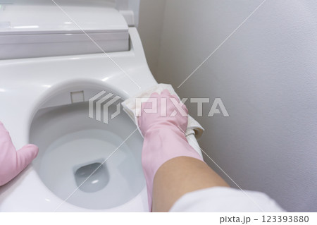 トイレ掃除 トイレ掃除 123393880