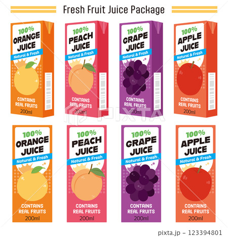 Fresh Fruit Juice Package Fresh Fruit Juice Package 123394801