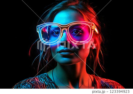 青い瞳の少女 123394923