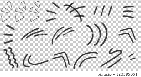 鉛筆画風の気づきマークのイラスト 鉛筆画風の気づきマークのイラスト 123395061