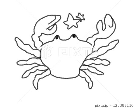 鉛筆画風の星座のイラスト 123395110