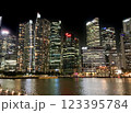 シンガポールの夜景 123395784