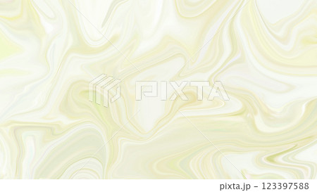 マーブル模様グラデーションの背景イラスト　黄色　壁紙　きれい上品 123397588