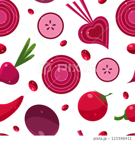 Healthy Food Seamless Pattern Can Be Used Fabric Wrapping Paper, Website Wallpapers, Background Vector Illustration Healthy Food Seamless Pattern Can Be Used Fabric Wrapping Paper, Website Wallpapers, Background Vector Illustration 123398412
