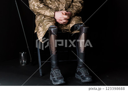 A Veteran's Strength: Empowering Courage with a Bionic Leg Prosthesis A Veteran's Strength: Empowering Courage with a Bionic Leg Prosthesis 123398688