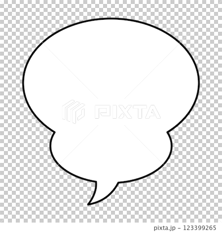 白色背景上的簡單語音氣泡圖 白色背景上的簡單語音氣泡圖 123399265