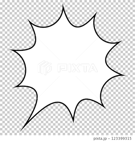 Simple speech bubble illustration on white background 123399315
