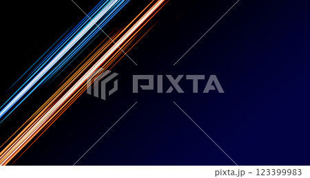 Abstract Motion High-Speed Tech Technology Light Effect Background. Abstract Dynamic Light Speed Lines Banner. Futuristic Curved Laser Beams Luminous Backdrop for Brochure, Poster, Website, Header 123399983