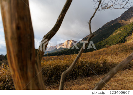田子山展望所の朝の景色(阿蘇市そらふねの桟橋) 田子山展望所の朝の景色(阿蘇市そらふねの桟橋) 123400607