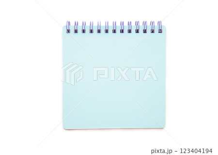 Blue notebook isolated on the white background. Blue notebook isolated on the white background. 123404194