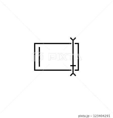 Flat folder icon for renaming and editing text fields. 123404291