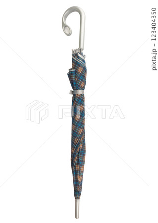 umbrella Plaid isolated on white background umbrella Plaid isolated on white background 123404350