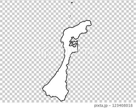 石川縣中部地區的略顯鬆散的白色地圖 石川縣中部地區的略顯鬆散的白色地圖 123408018