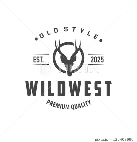 longhorn logo design symbol of strength and toughness horn illustration template symbol brand product 123408996