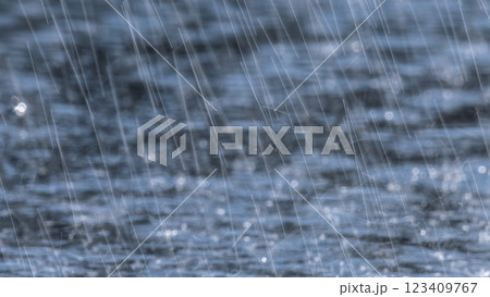 激しく降る雨のイメージ 123409767