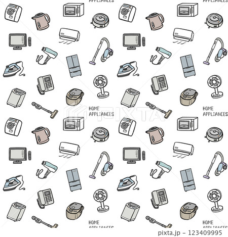 生活家電の背景素材 123409995