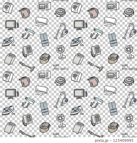 生活家電の背景素材 123409995