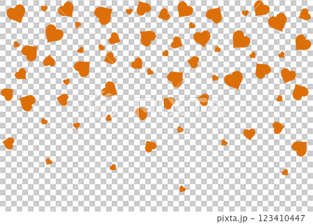 Orange flying hearts 123410447