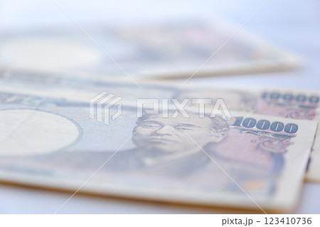 福沢諭吉の肖像の一万円紙幣 福沢諭吉の肖像の一万円紙幣 123410736