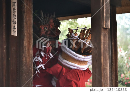 念佛寺 陀々堂 昼の鬼走り 父鬼 念佛寺 陀々堂 昼の鬼走り 父鬼 123410888