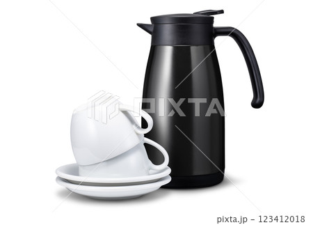 コーヒーポットとカップアンドソーサー 123412018