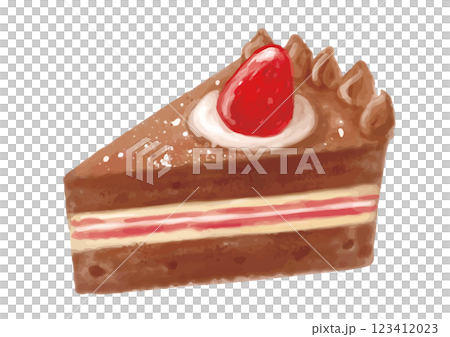 手繪巧克力脆餅配草莓 123412023