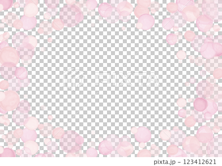 水彩風　春色ドットフレーム5 123412621