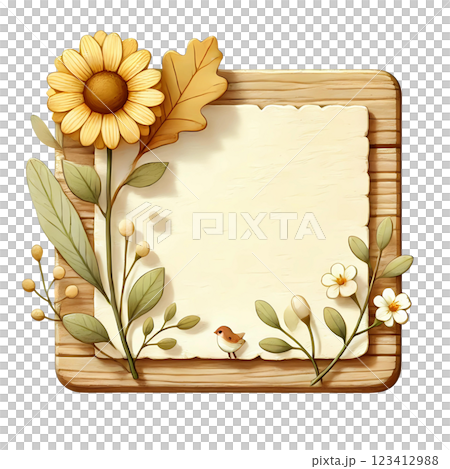 card with sunflower card with sunflower 123412988