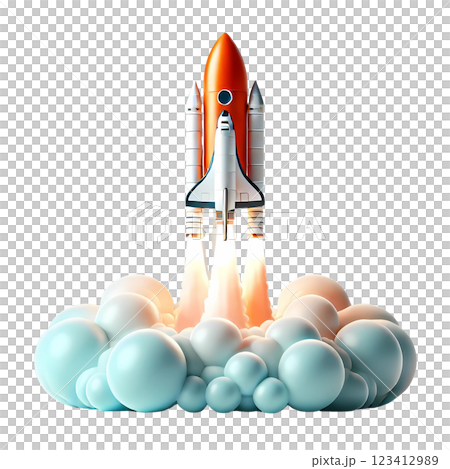 launching rocket  123412989