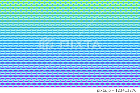 ボーダー模様　グラデーション　ドット 123413276