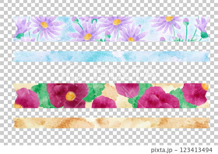 Flower ribbon tape 123413494