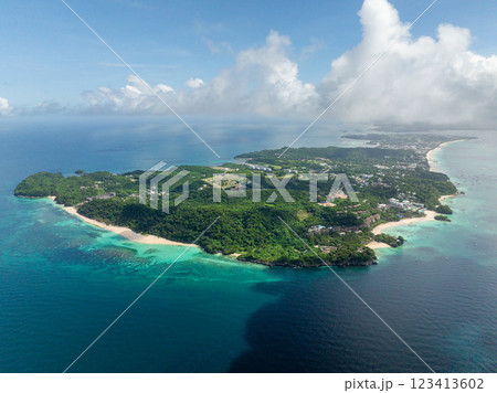 Island with white sand beaches and transparent turquoise water. Boracay. Philippines. Island with white sand beaches and transparent turquoise water. Boracay. Philippines. 123413602