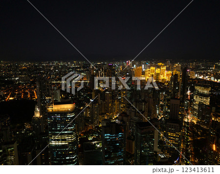 Makati Cityscape at Night. Skyline in Metro Manila. Philippines. Makati Cityscape at Night. Skyline in Metro Manila. Philippines. 123413611