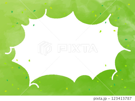森、森林のフレームイラスト素材 123413787