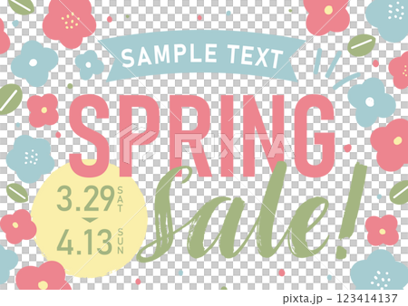 スプリングセールのレイアウト 123414137