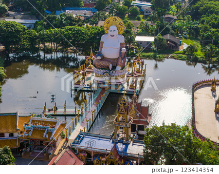 Aerial view of Wat Plai Laem in koh Samui island, Thailand Aerial view of Wat Plai Laem in koh Samui island, Thailand 123414354