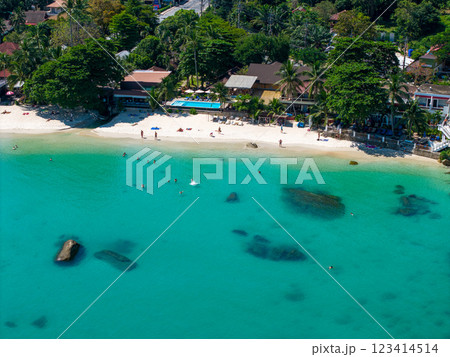 Silver beach or crystal beach in koh Samui, Thailand Silver beach or crystal beach in koh Samui, Thailand 123414514