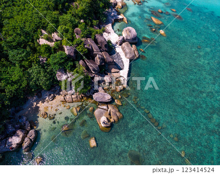 Silver beach or crystal beach in koh Samui, Thailand Silver beach or crystal beach in koh Samui, Thailand 123414524