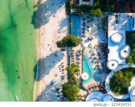 Beach club in koh Samui island, Thailand 123414551