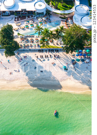 Beach club in koh Samui island, Thailand 123414553